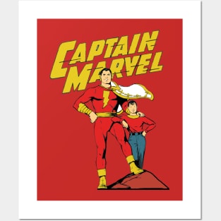 Captain shazam Posters and Art